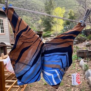 FP Movement by Free People Brown and Blue Top